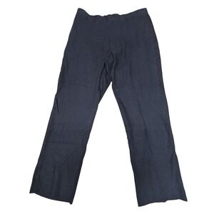 Alan Flusser Mens Navy Blue Linen Rayon Dress Pants 38x32 BRYNP NWT